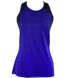 Athleta Womens Tank Top Athletic Shirt Purple Space Dye Racerback Stretch S